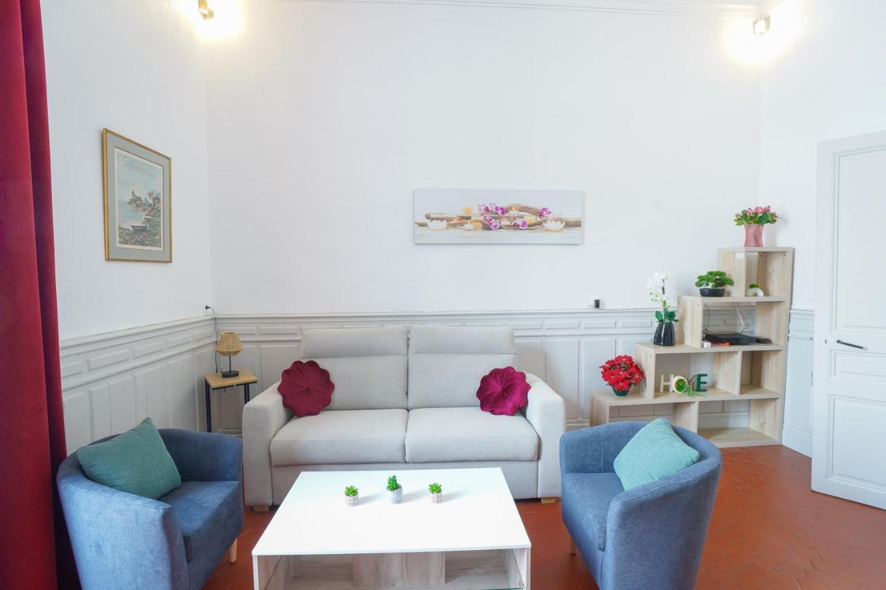 Appartement Du Forum,La Gare, 50 M2 , Climatisation, Garage, Cour Narbonne Bagian luar foto