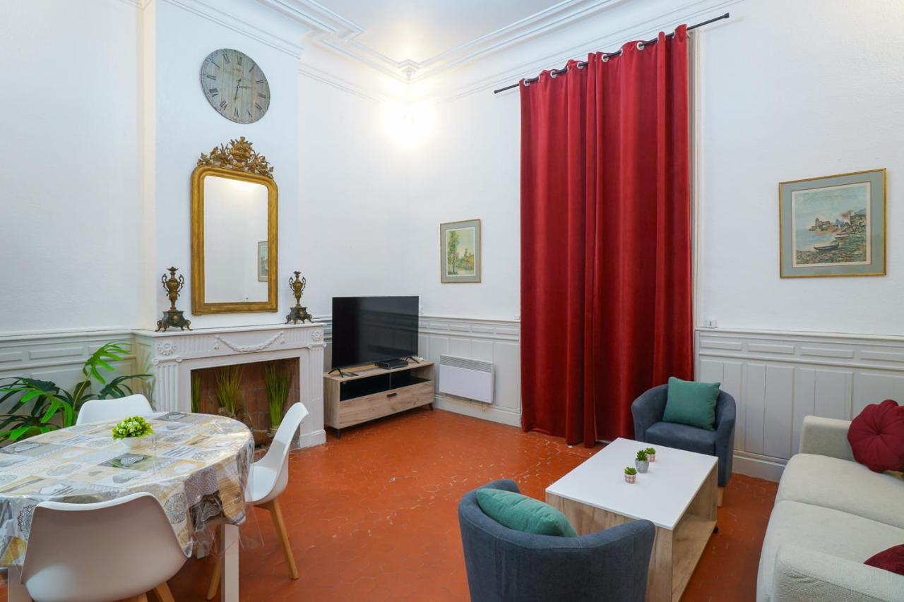 Appartement Du Forum,La Gare, 50 M2 , Climatisation, Garage, Cour Narbonne Bagian luar foto